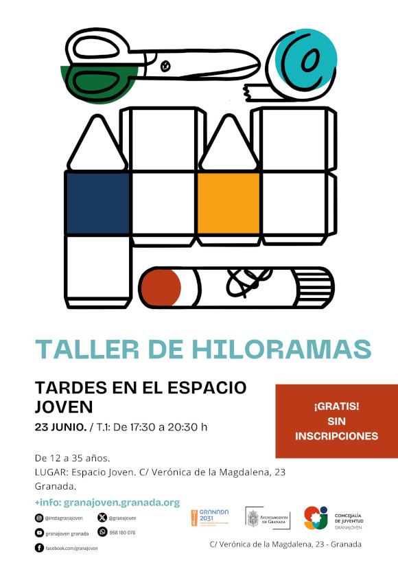 ©Ayto.Granada: Enredate: Tardes en el Espacio Joven. Taller de HILORAMAS